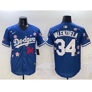 Mens Kids Youths Womens Fernando Valenzuela Takashi Murakami Tokyo Jersey Stitch
